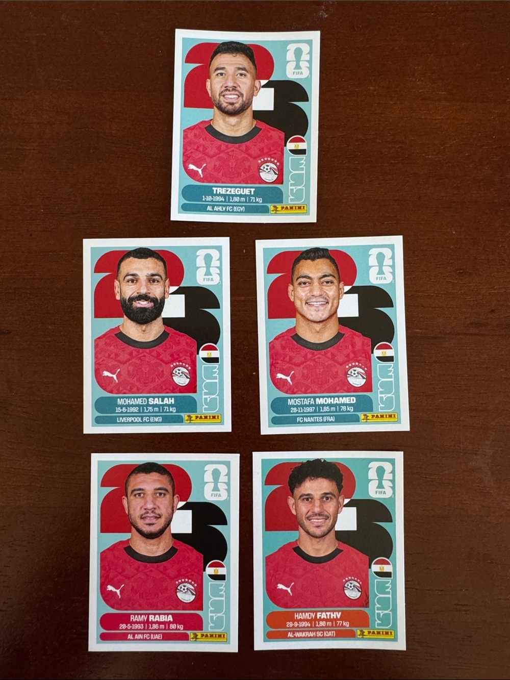 Egypt National Team FIFA 2026 Sticker Pack - Set of 5